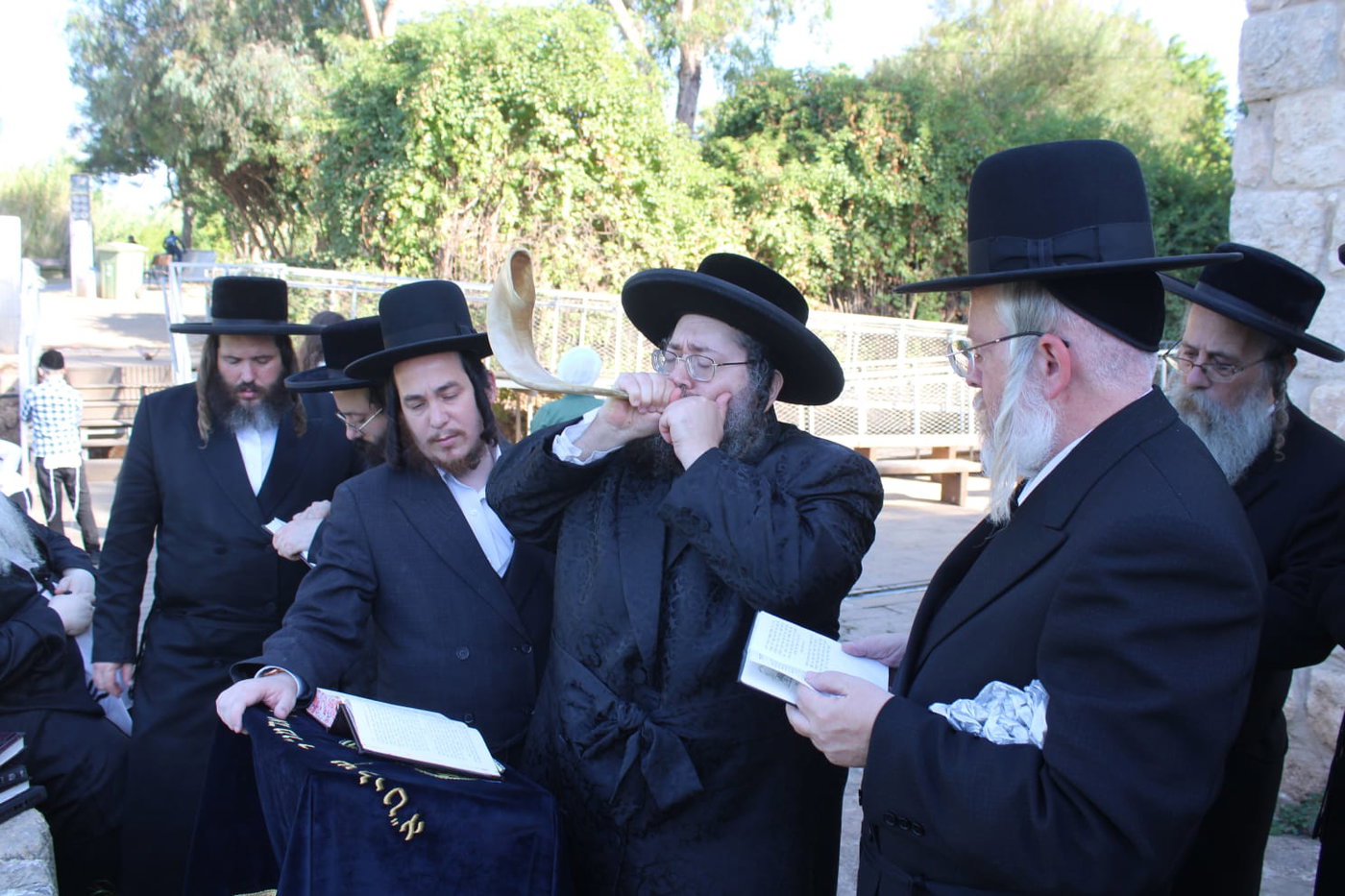 האדמו"ר מצאנז ז'ימגראד בתשליך