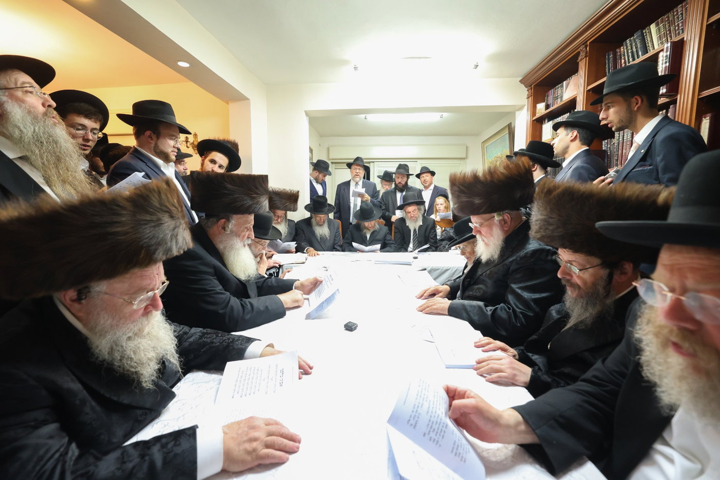 המעמד במעונו של הגר"ד סגל