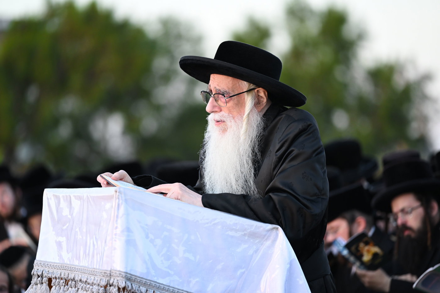 האדמו"ר מצאנז בתשליך