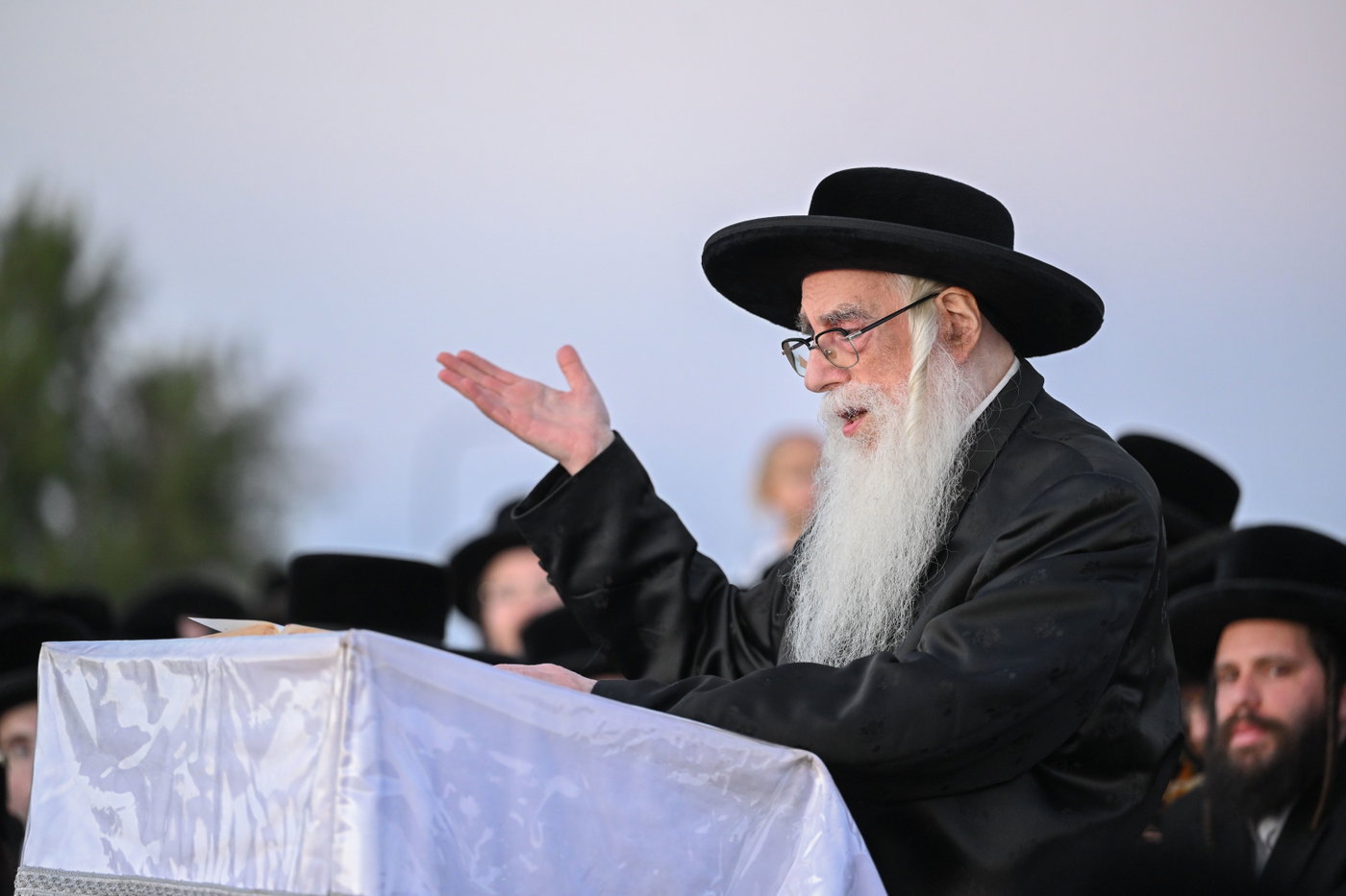 האדמו"ר מצאנז בתשליך
