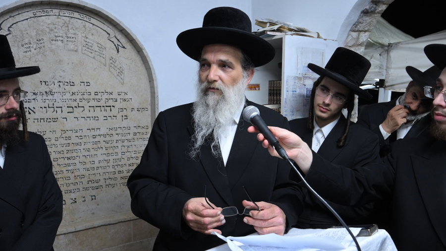 הילולת בעל ה'סולם' אצל האדמו"ר מאשלג בני היכלא