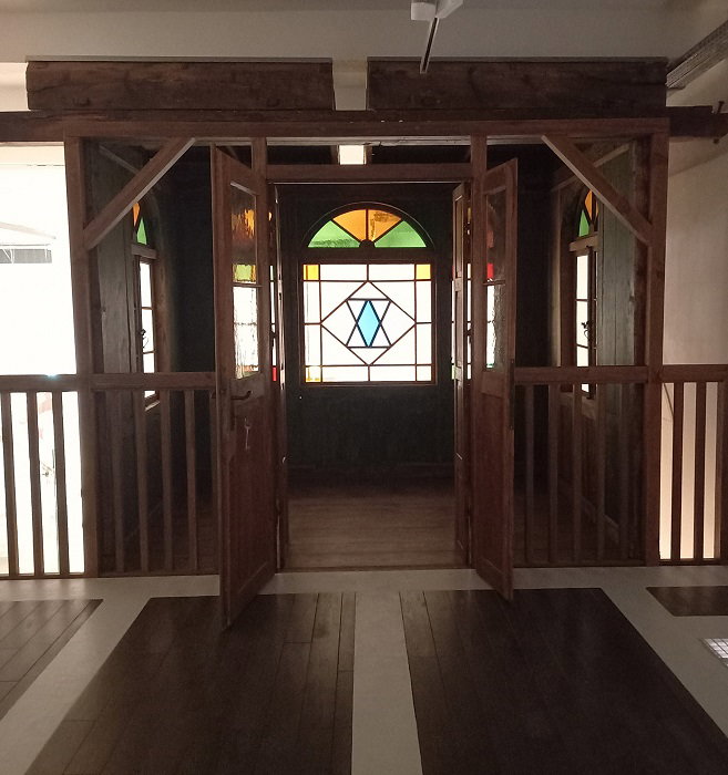 השימור נעשה גם בחלקה הפנימי של הסוכה