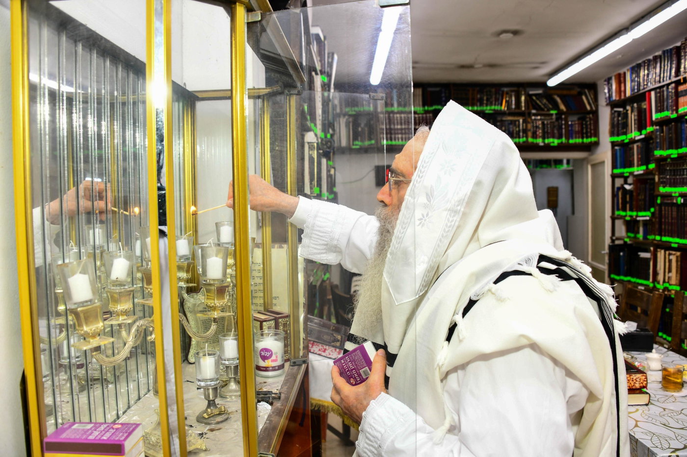 ערב יו"כ אצל הגר"ש שטיינמן