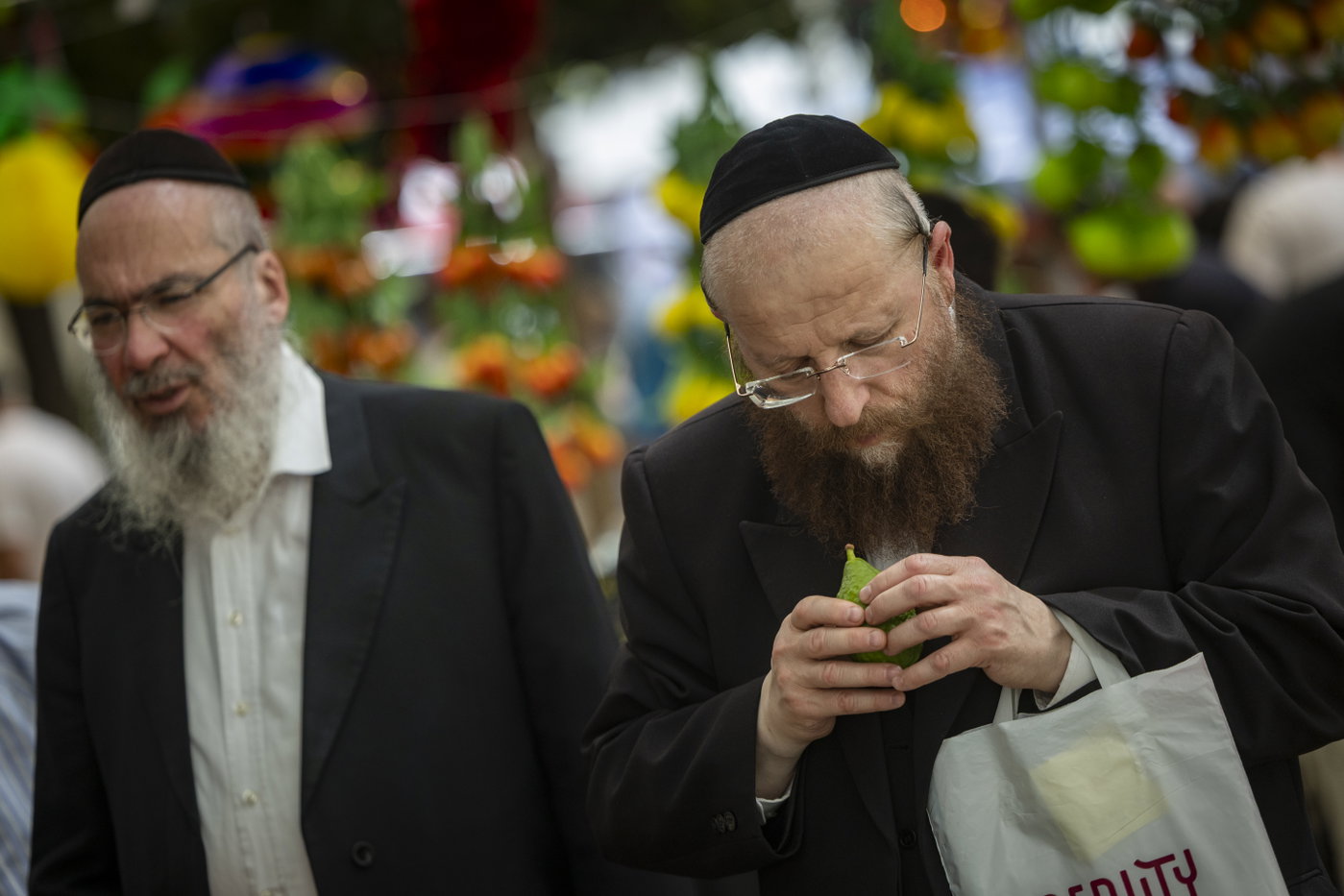 ארבעת המינים בשוק מחנה יהודה בירושלים