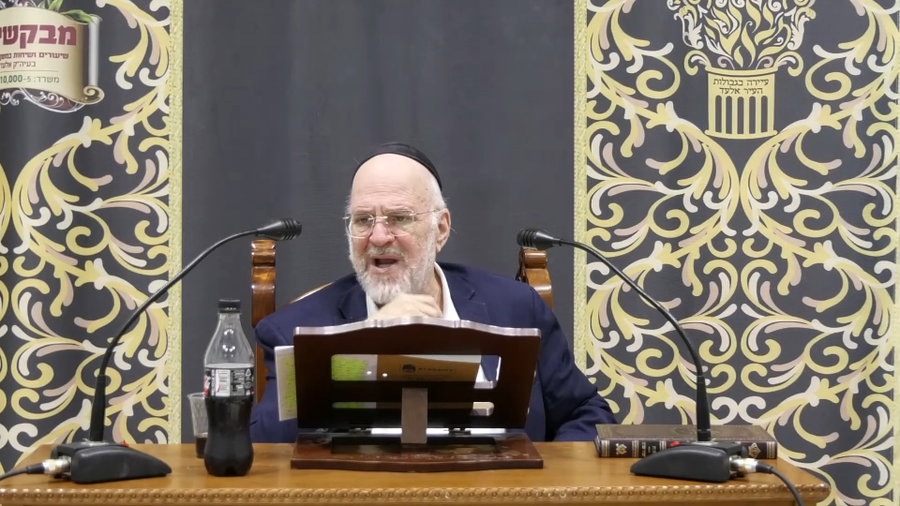 המגיד הליטאי הרב ברוך רוזנבלום בדרשה לחג הסוכות