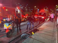 גשר המיתרים: חרדי רכב על אופניים חשמליים, החליק - ונפצע קשה