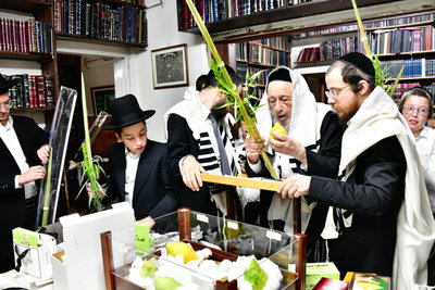 הגרב"ד פוברסקי והגרח"פ ברמן בנטילת לולב