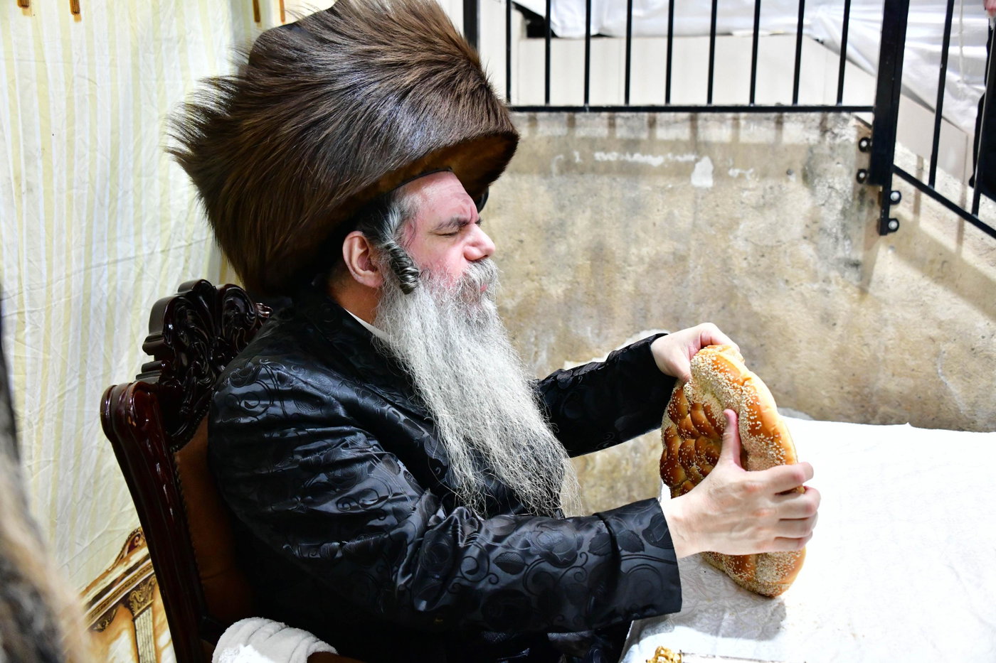 האדמו"ר מקוידינוב בשמחת בית השואבה