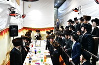 האדמו"ר מקוידינוב בשמחת בית השואבה