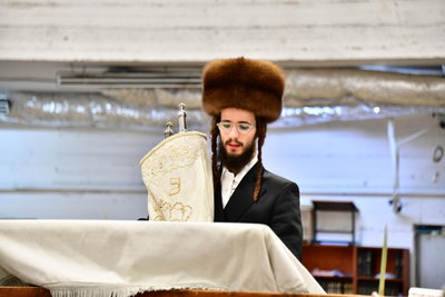 האדמו"ר ממחנובקה בעלזא בנטילת לולב