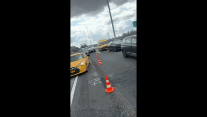 תאונת ענק בכביש 6: 18 נפצעו בהתנגשות של מספר רב של כלי רכב