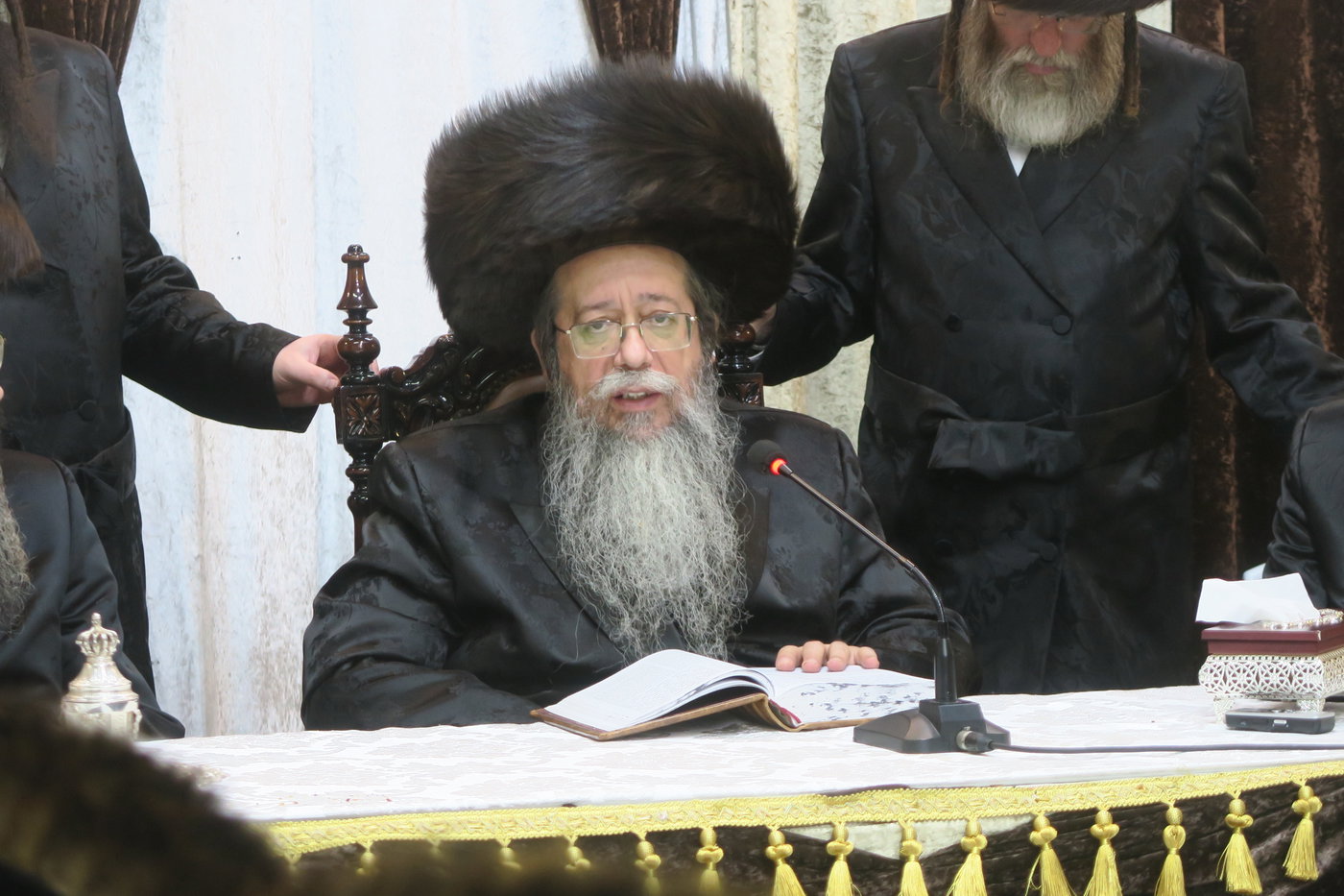 האדמו"ר משבט הלוי בטיש חוה"מ סוכות