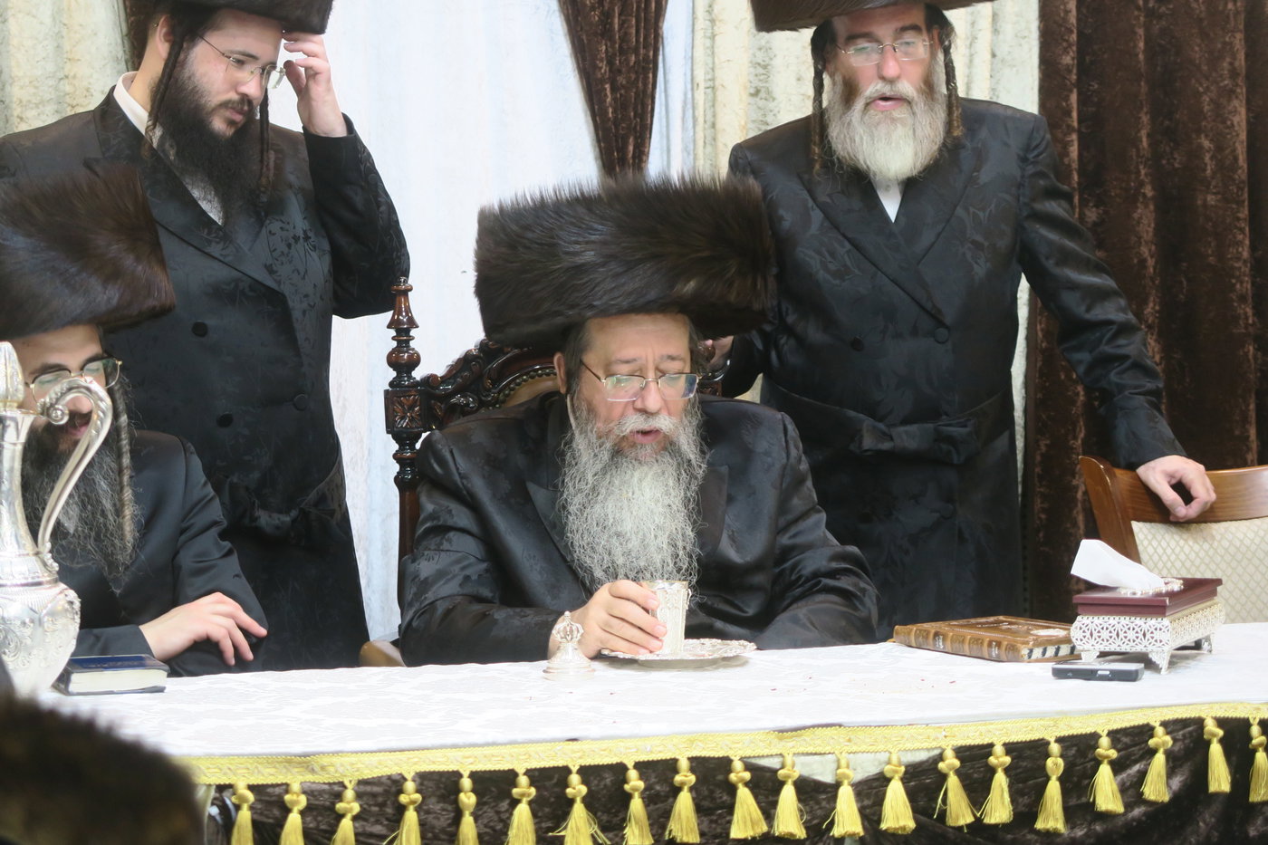 האדמו"ר משבט הלוי בטיש חוה"מ סוכות