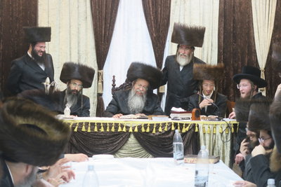 האדמו"ר משבט הלוי בטיש חוה"מ סוכות