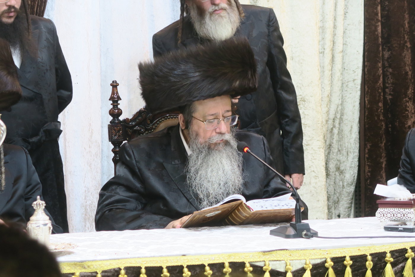 האדמו"ר משבט הלוי בטיש חוה"מ סוכות