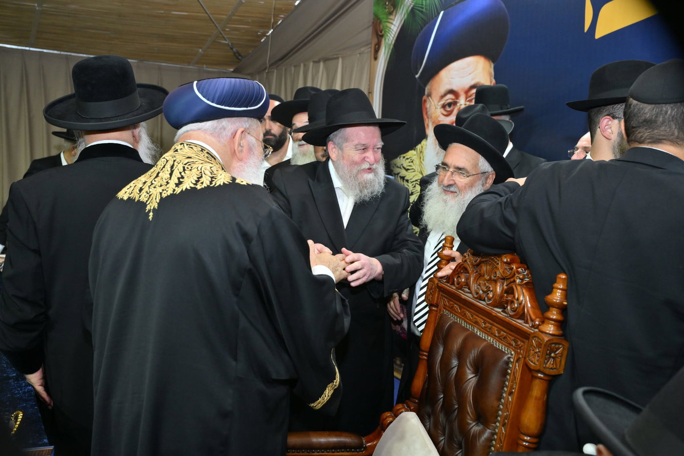 הקבלת פני רבן אצל הראש"ל הגר"ש עמאר 