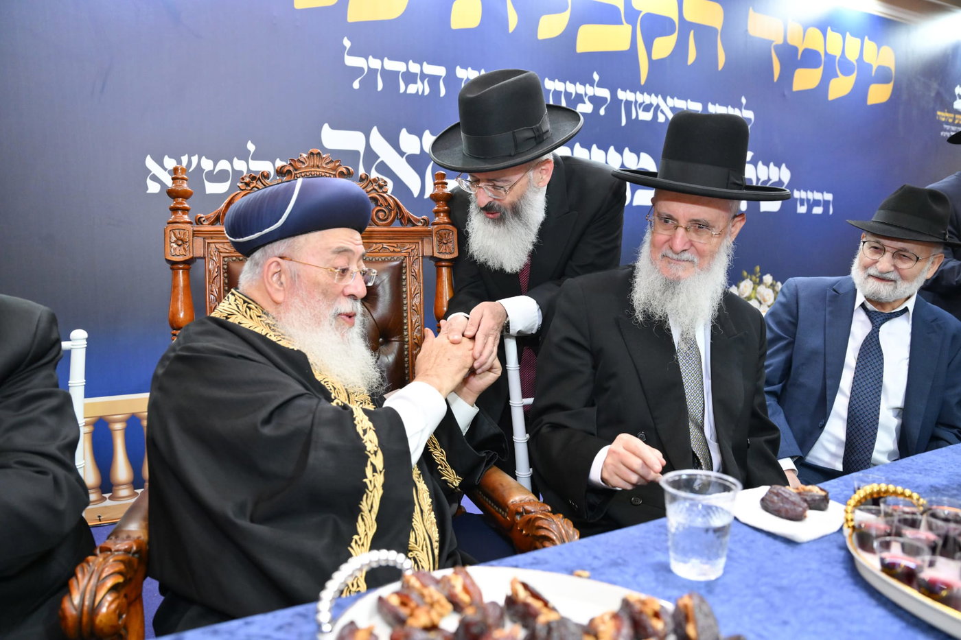הקבלת פני רבן אצל הראש"ל הגר"ש עמאר 