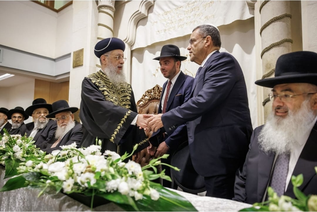 הקבלת פני רבו לראש"ל הגר"ד יוסף