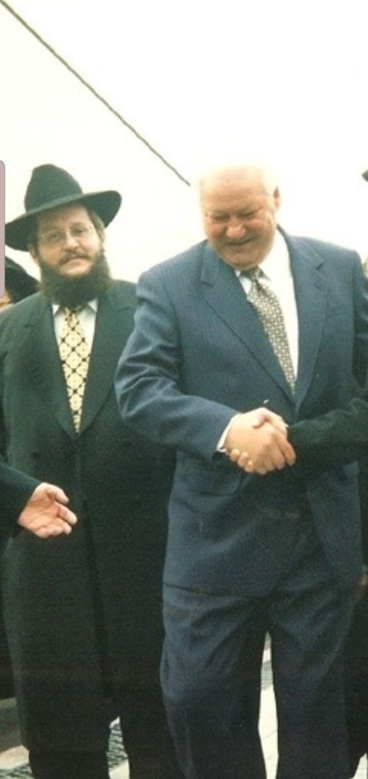עם נשיא רוסיה לשעבר