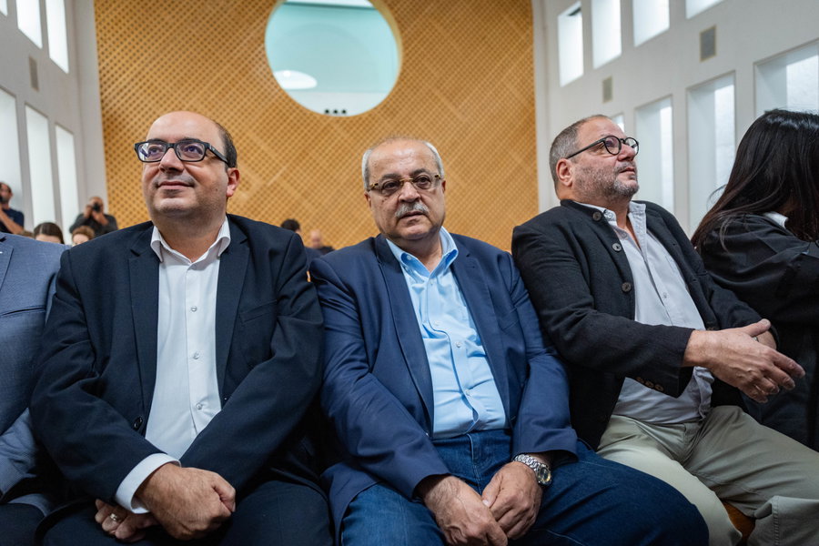 חברי הכנסת הערבים במהלך הדיון בבג"ץ