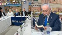 "שרשרת של ניסים": נתניהו תיאר את אירועי טיסת האימים בסוכת הכנסת | צפו