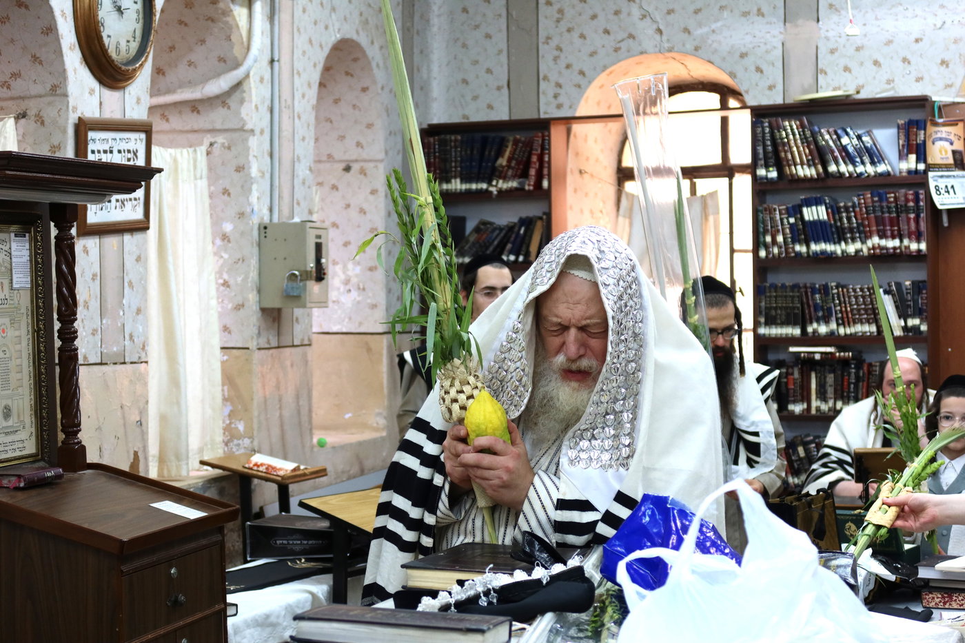 חג הסוכות אצל האדמו"ר ממבקשי אמונה 