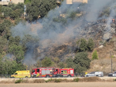 מטוס קל התרסק סמוך לכפר קרע: שני נפגעים במצב קשה