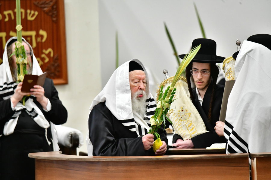הושענא רבה בחצה"ק גור
