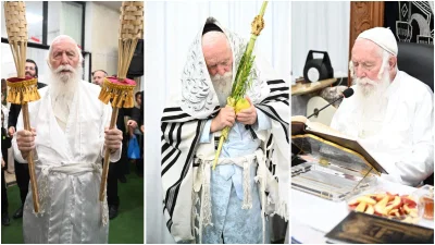 מלפידים ועד ארבעת המינים; כל רגעי ההוד של החג בצל הגרי"ד גרוסמן