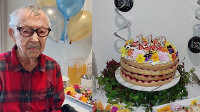 קן ויקס, האיש השני המבוגר בעולם, חוגג 113 שנה