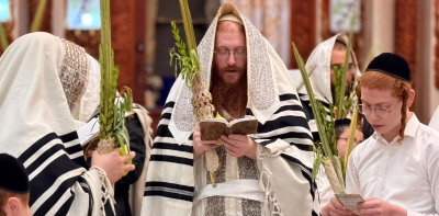 שכנות טובה ברחוב חנה; האדמו"רים מקאליב וסקולען חגגו בצוותא בימי החג
