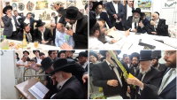 גדולי ראשי הישיבות פקדו את סוכתו של המנהיג וראש הישיבה | תיעוד נרחב