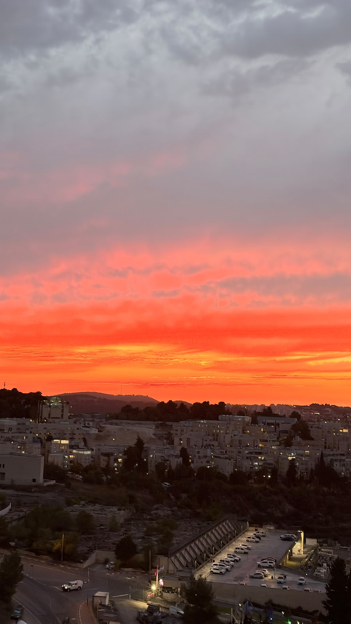 השקיעה הערב
