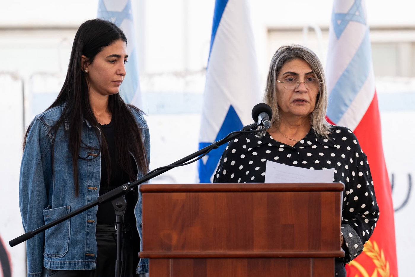 מעמד הזיכרון של פורום מטכ"ל בבסיס זיקים לציון שלוש שנים לטבח ה-7 באוקטובר