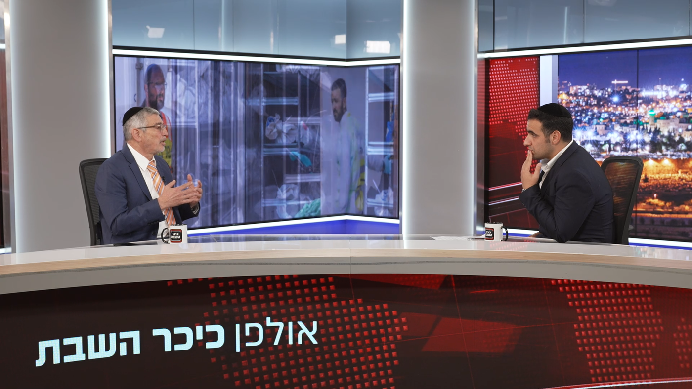 יהודה אבידן בריאיון לישי כהן באולפן 'כיכר השבת'