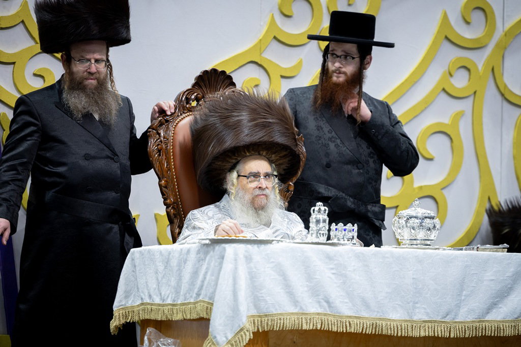 האדמו"ר מסאטמר בטיש חוה"מ סוכות