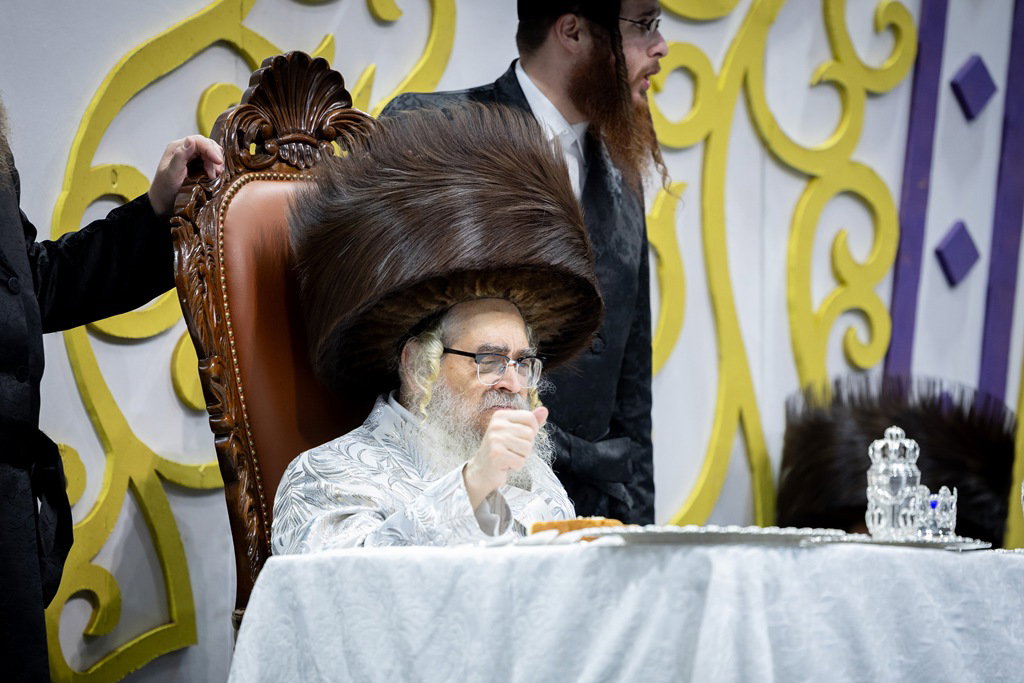 האדמו"ר מסאטמר בטיש חוה"מ סוכות