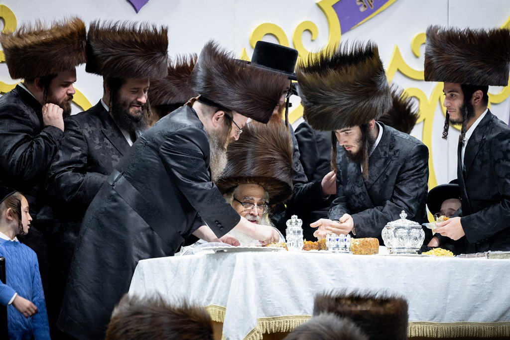 האדמו"ר מסאטמר בשמחת בית השואבה