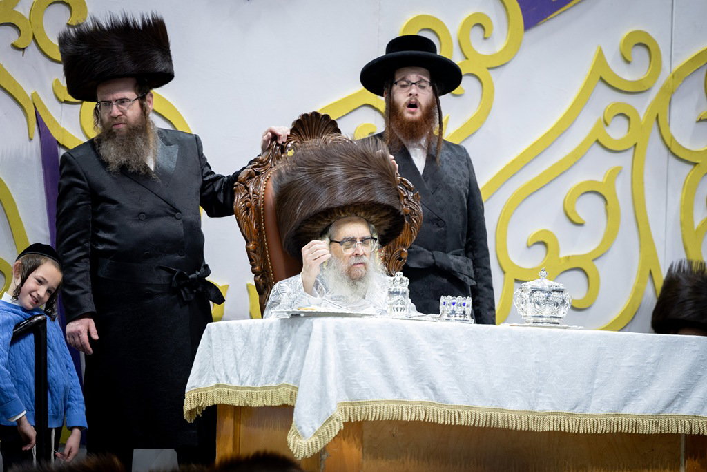 האדמו"ר מסאטמר בשמחת בית השואבה