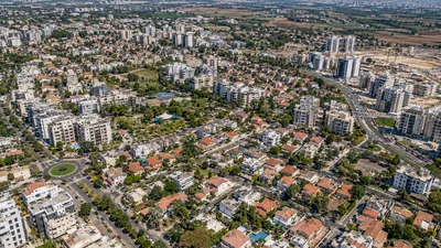 באר יעקב ממעוף הציפור