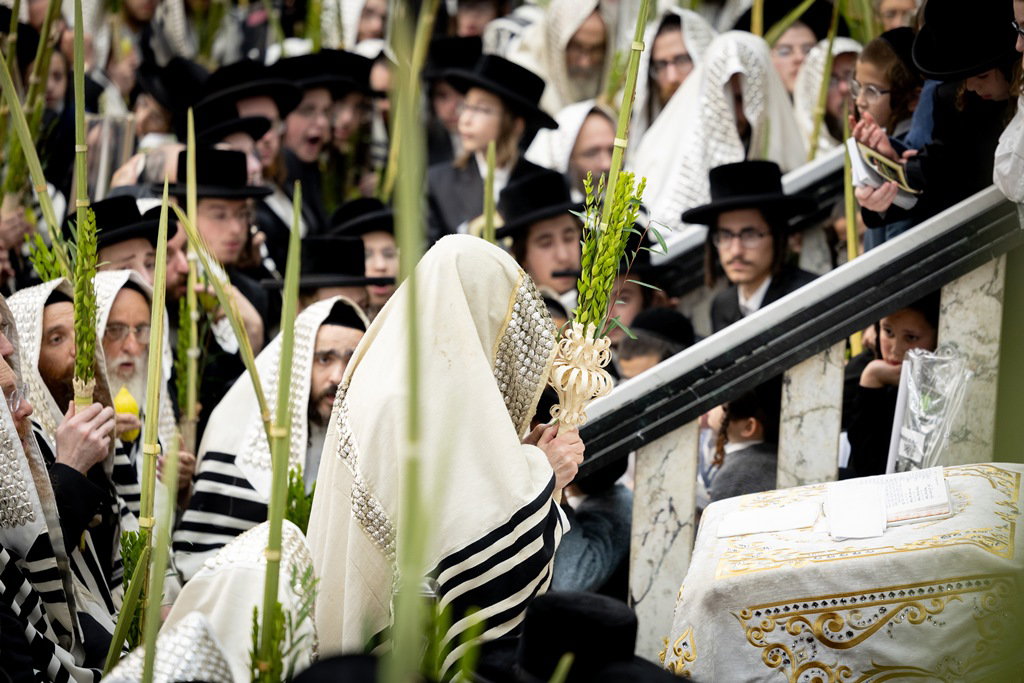 הושענא רבה בחצה"ק סאטמר