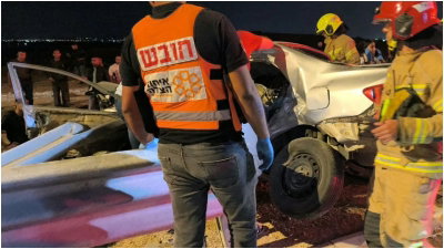 זירה מחרידה: בן 30 נהרג הערב בתאונה קשה וקטלנית בדרום 