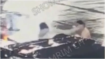 עקב אחרי בחור ישיבה מחוץ לתחנה - והתנפל עליו באגרופים | צפו