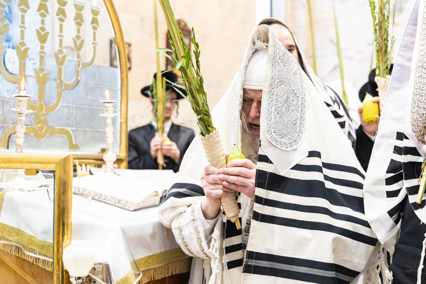 הושענא רבה בחצה"ק מונקאטש