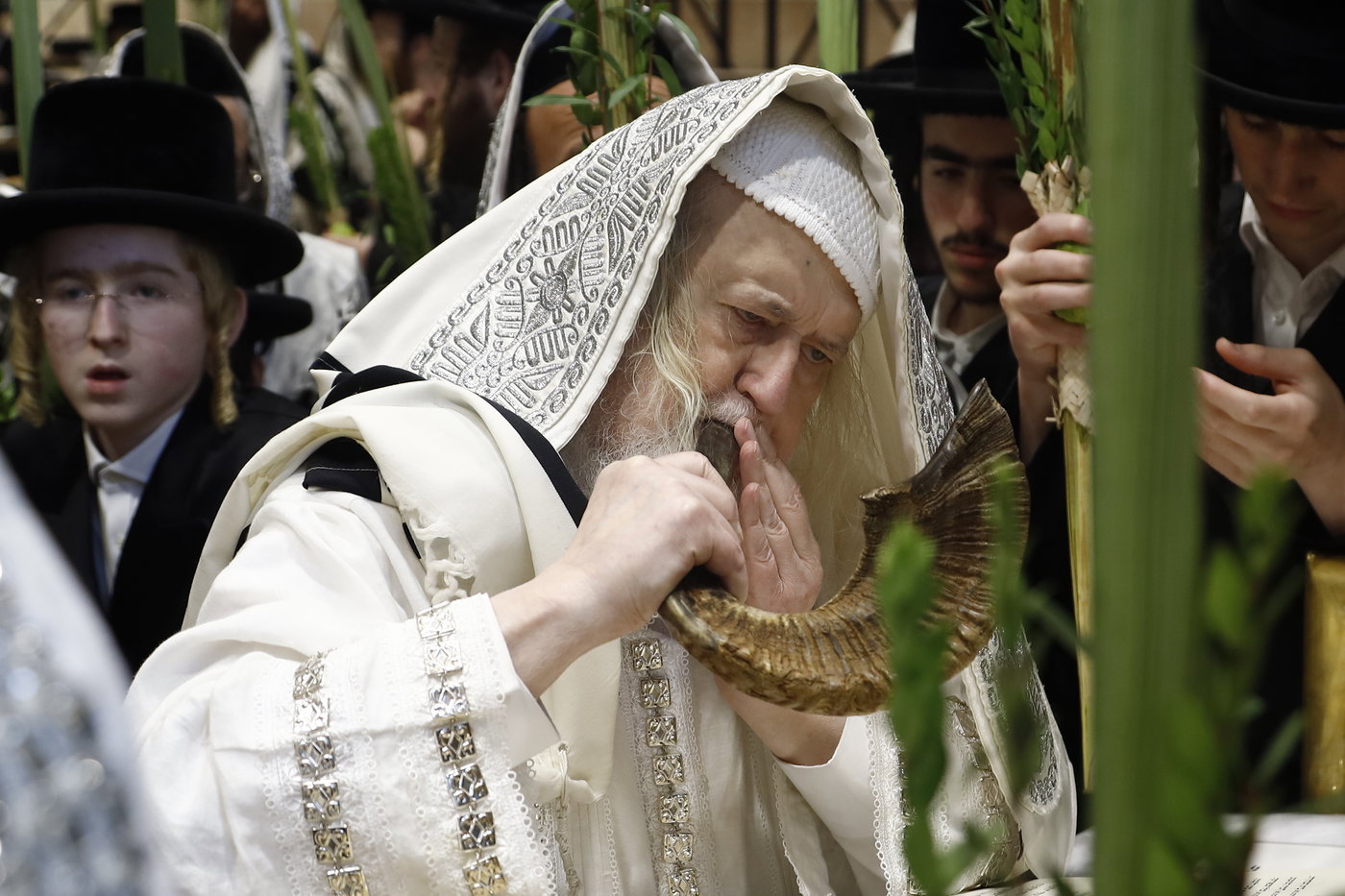 הושענא רבה בחצה"ק מונקאטש