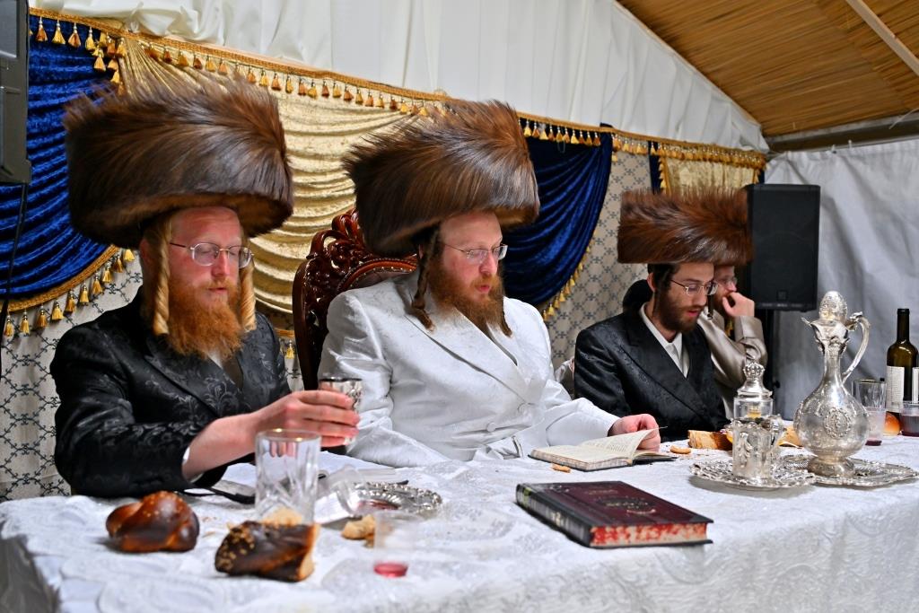 סוכות בחצר הקודש ספינקא בית שמש