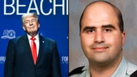 מימין נדאל חסן, משמאל הנשיא טראמפ