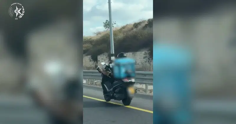 חשב שזה מצחיק: כך נסע האופנוען על הכביש בצפון - וחטף ביוקר