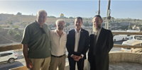 ח"כ אוהד טל בסיור בהר הזיתים יחד עם ראשי הוועד הבינלאומי להגנת הר הזיתים וחברי הוועד בישראל