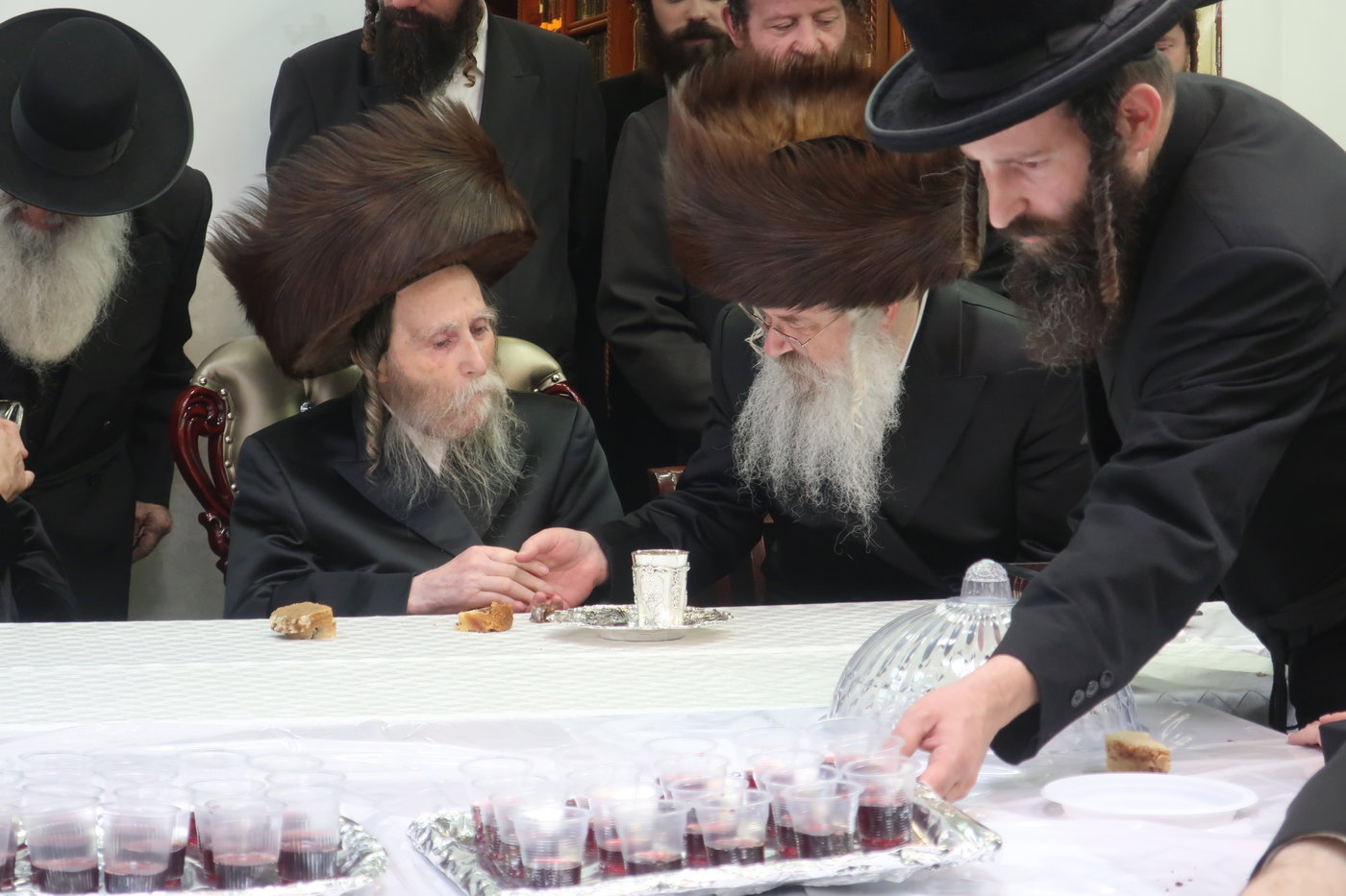שמחת הברית לנין האדמו"רים מערלוי וקאסוב ויזניץ